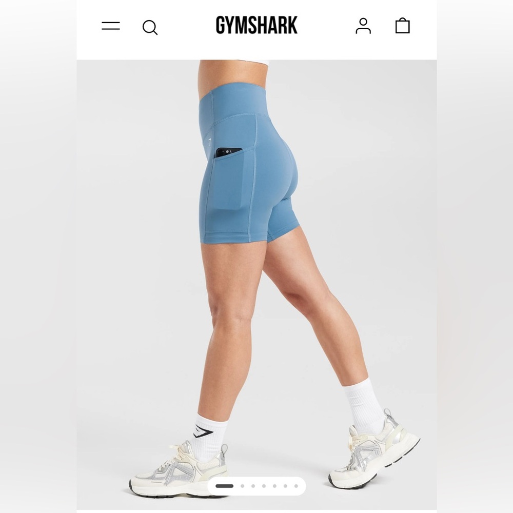 Gymshark Women's blue Biker Shorts, size small